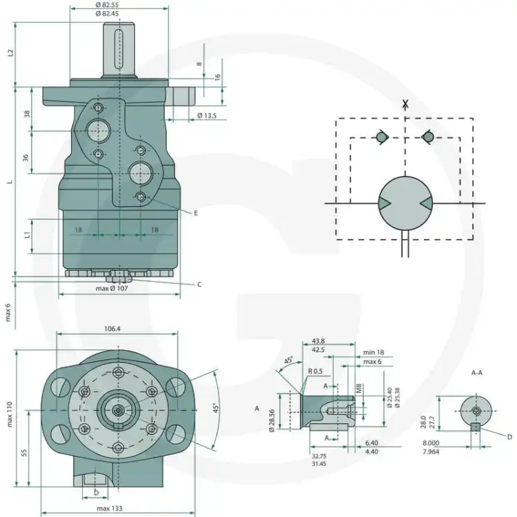 WHITE-151-6012-OMR-100-Silnik-hydrauliczny-2