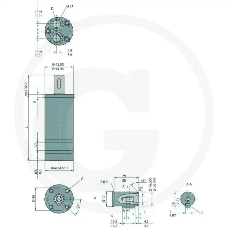 WHITE-OML-20-151G2003-Silnik-hydrauliczny-wałek-16-mm-2