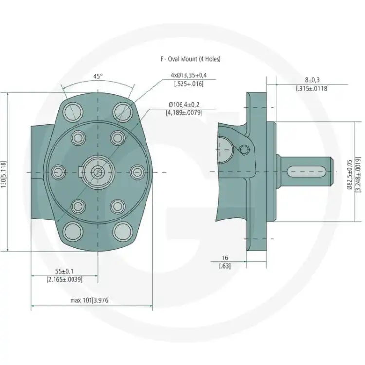 M+S-MPF-160-Silnik-hydrauliczny-D=32mm-3