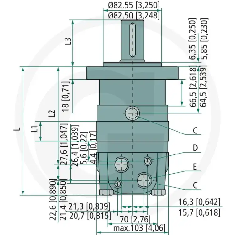 WHITE-151F0605-OMS-400-Silnik-hydrauliczny-D=32mm-2