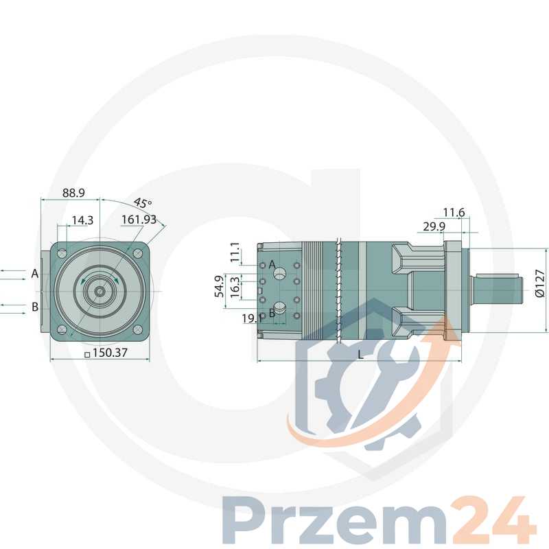 Parker-TK1000K4640AAAB-Silnik-hydrauliczny-orbitalny