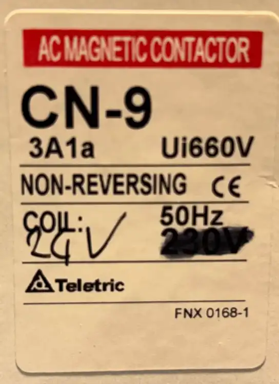 Teletric-CN-9-AC-Stycznik-magnetyczny-3A1a-Ui660V-24V-50Hz-5