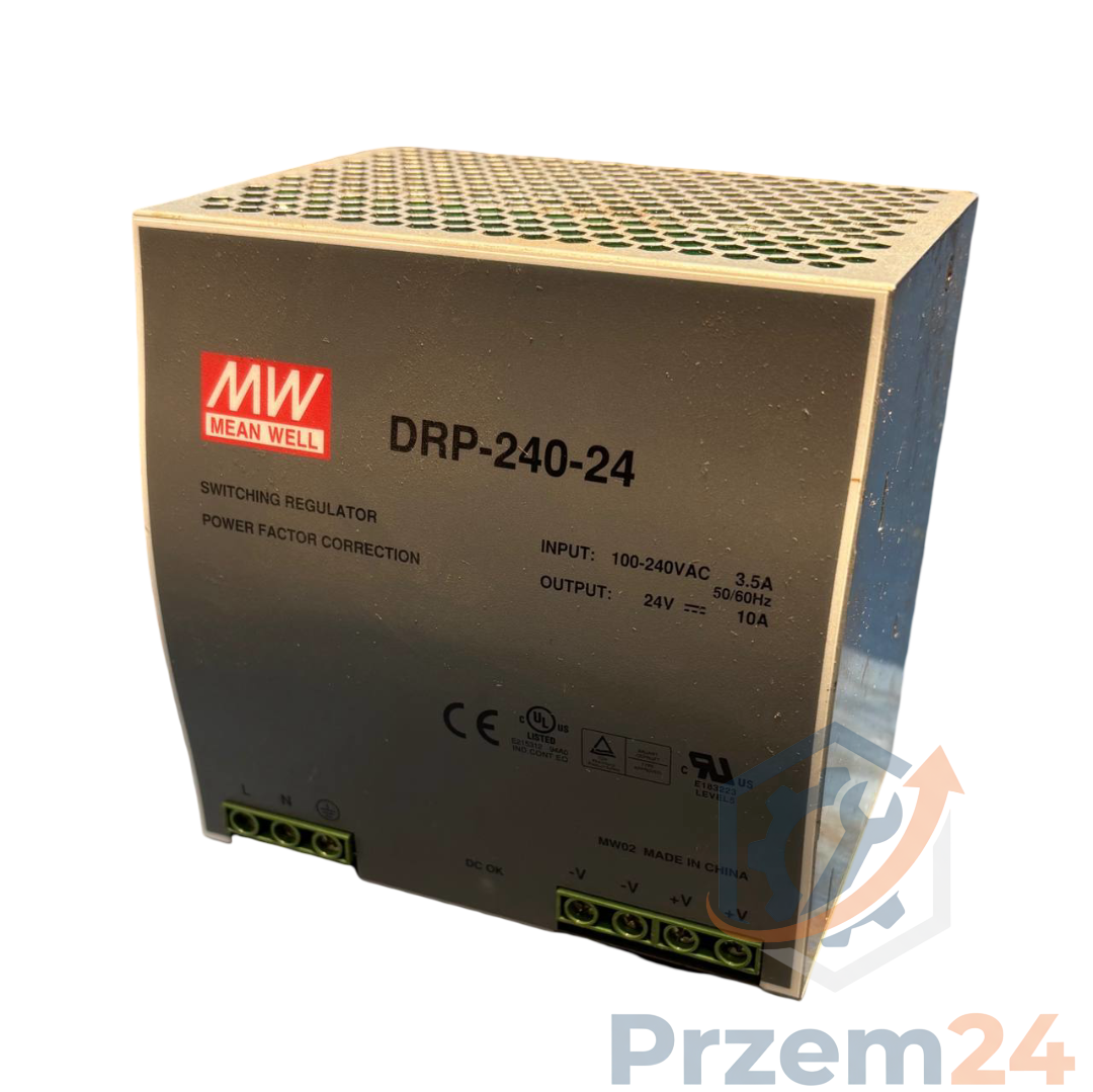 Mean-Well-DRP-240-24-Zasilacz-na-szynę-DIN-24V-10A
