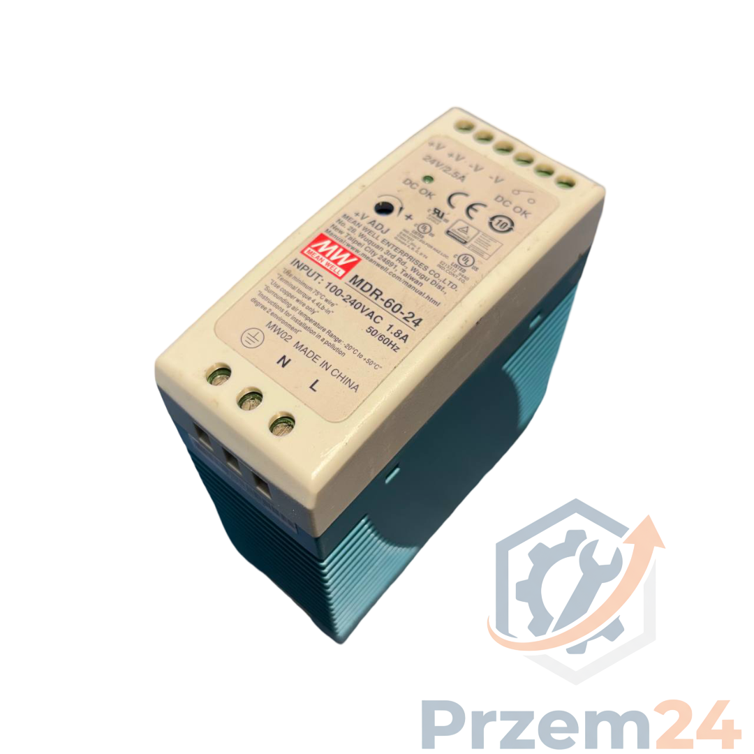 Mean-Well-MDR-60-24-Zasilacz-impulsowy-100-240VAC-1.8A-50-60Hz