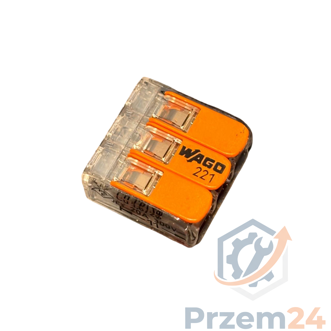 Wago-221-413-Pomarańczowa-Szybkozłączka-20A-300V-ZESTAW-31-SZTUKA